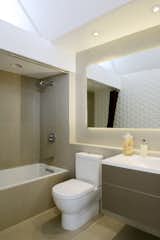 A look at the bright updated bathroom.